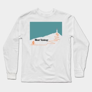 Mont Ventoux Cycling Artwork Long Sleeve T-Shirt